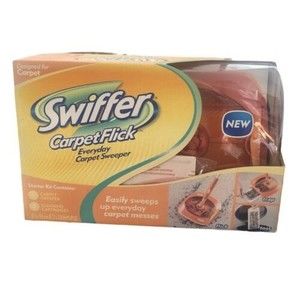 Swiffer Carpet Flick Carpet Sweeper Starter Kit New Read
